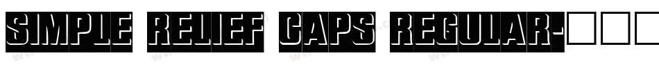 SIMPLE RELIEF CAPS REGULAR字体转换
